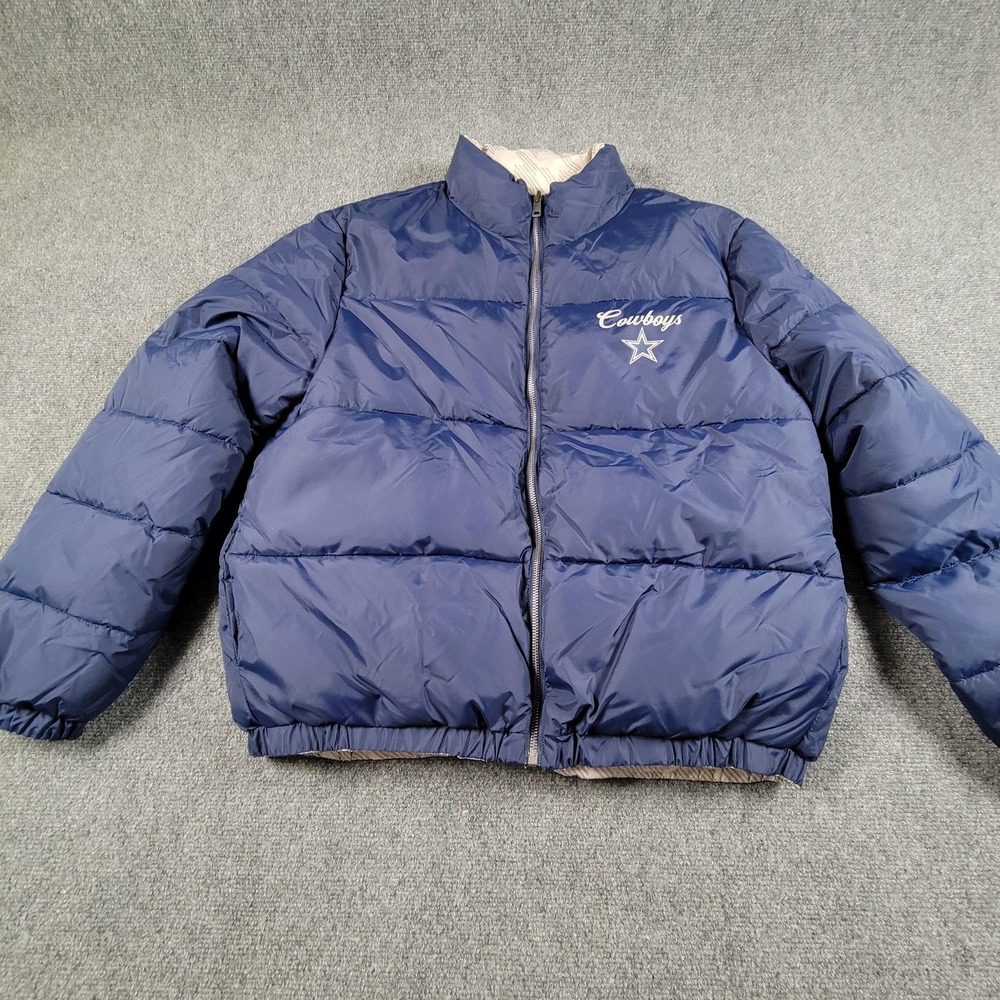 Dallas Cowboys Puffer Jacket Womens XL Wear Erin Andrews NFL Football Reversible